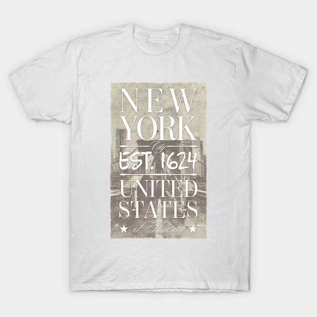 New York City T-Shirt by Drop23